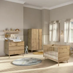 Commode 3 tiroirs Martha finition chêne