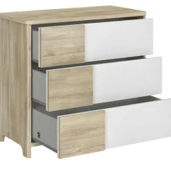 Commode 3 tiroirs Sacha chêne du bocage
