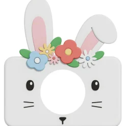 Coque en silicone pour appareil photo Zoo Friends Rabbit Flower