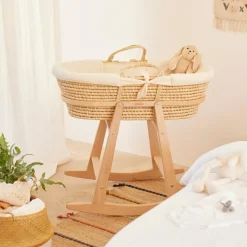 Couffin souple en osier Douce hirondelle écru