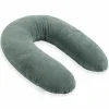 Coussin d'allaitement Sense vert d'eau (140 x 45 cm)