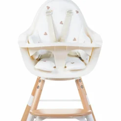 Coussin de chaise haute Evolu Jersey coeurs dorés