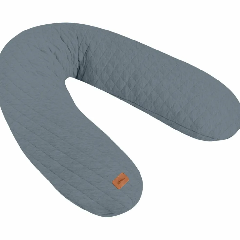 Coussin de grossesse Big Flopsy™ Fleur de coton gris mineral