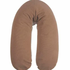 Coussin de grossesse éponge microfibre noisette