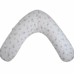 Coussin de grossesse éponge microfibre noisette