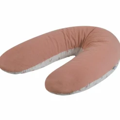 Coussin de grossesse éponge microfibre rose pêche