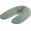 Coussin de grossesse éponge microfibre vert sauge