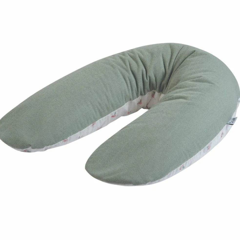 Coussin de grossesse éponge microfibre vert sauge