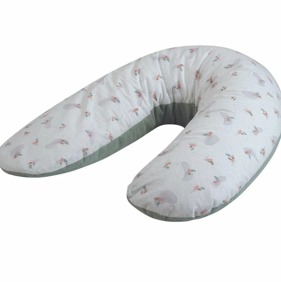 Coussin de grossesse éponge microfibre vert sauge