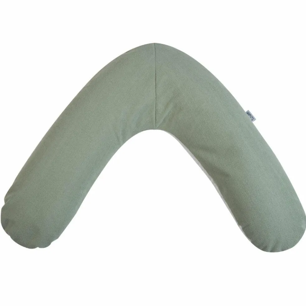 Coussin de grossesse éponge microfibre vert sauge