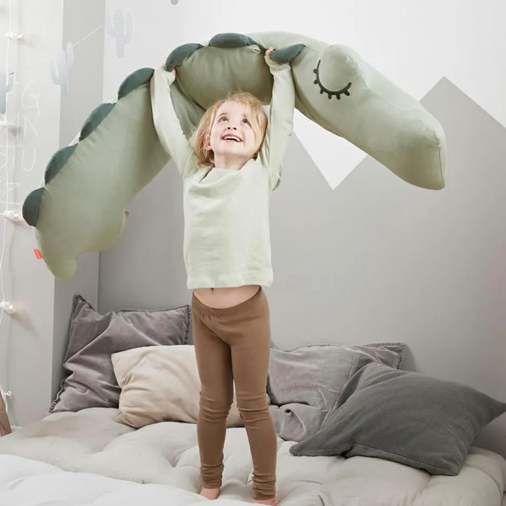 Coussin de maternité et d'allaitement Croco Vert