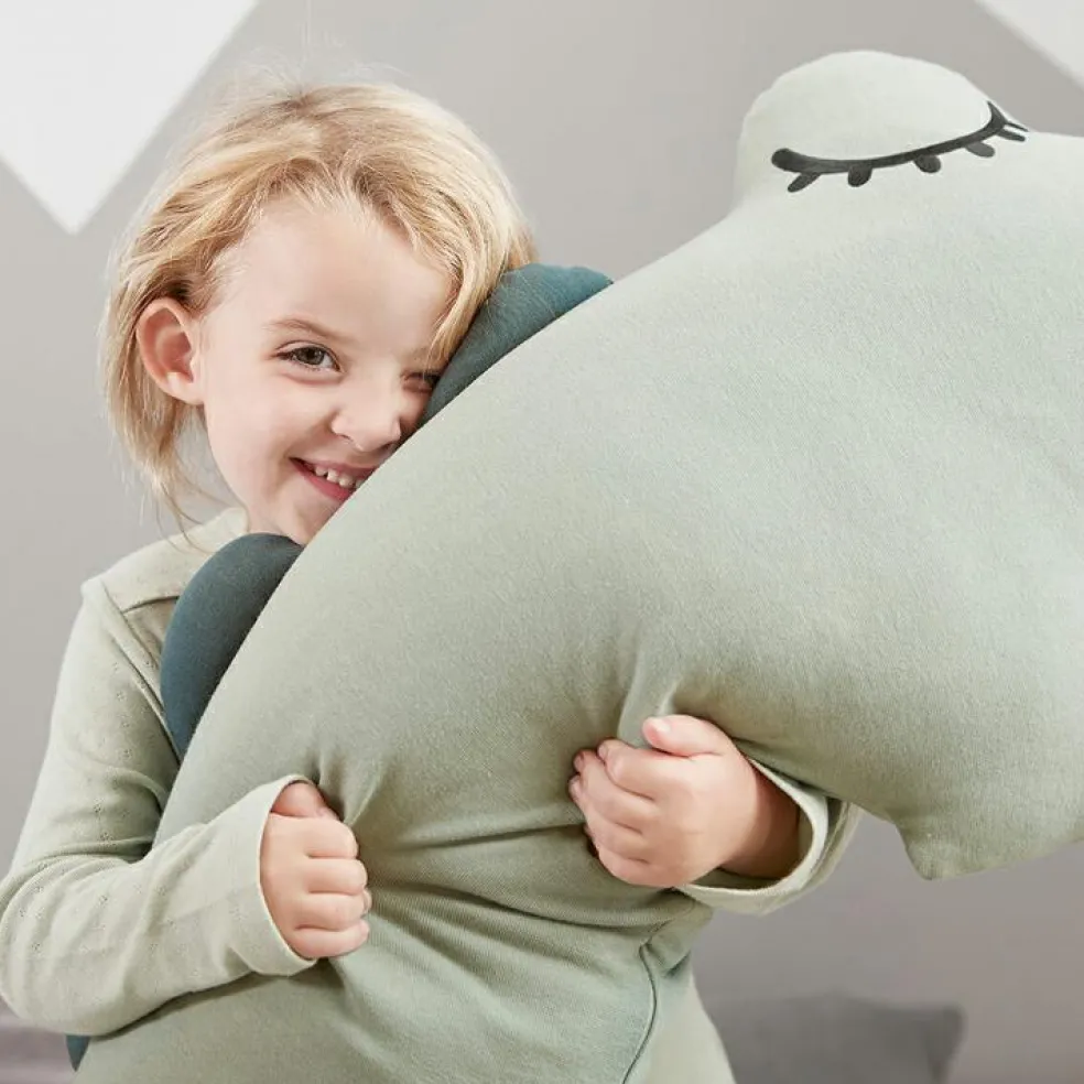 Coussin de maternité et d'allaitement Croco Vert