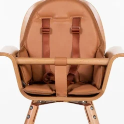 Coussin effet cuir nude pour chaise haute Evolu