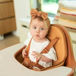 Coussin effet cuir nude pour chaise haute Evolu