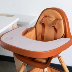 Coussin effet cuir nude pour chaise haute Evolu