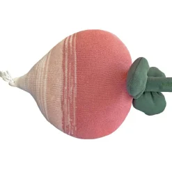 Coussin tricoté en coton Ramona le radis x Oli & Carol (30 x 30 cm)