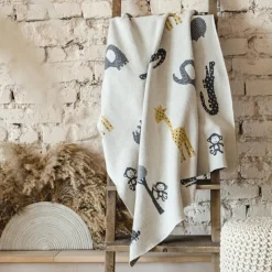Couverture Animal en tricot (80 x 100 cm)