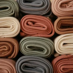 Couverture bébé côtelée Ivory (90 x 90 cm)