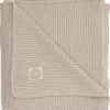 Couverture bébé en coton Basic knit nougat (75 x 100 cm)