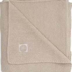 Couverture bébé en coton Basic knit nougat (75 x 100 cm)