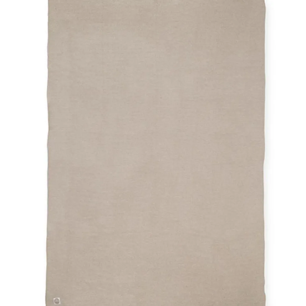 Couverture bébé en coton Basic knit nougat (75 x 100 cm)