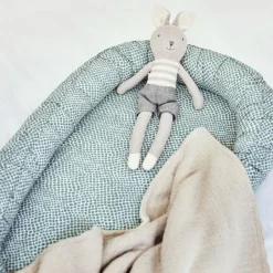 Couverture bébé en coton Basic knit nougat (75 x 100 cm)