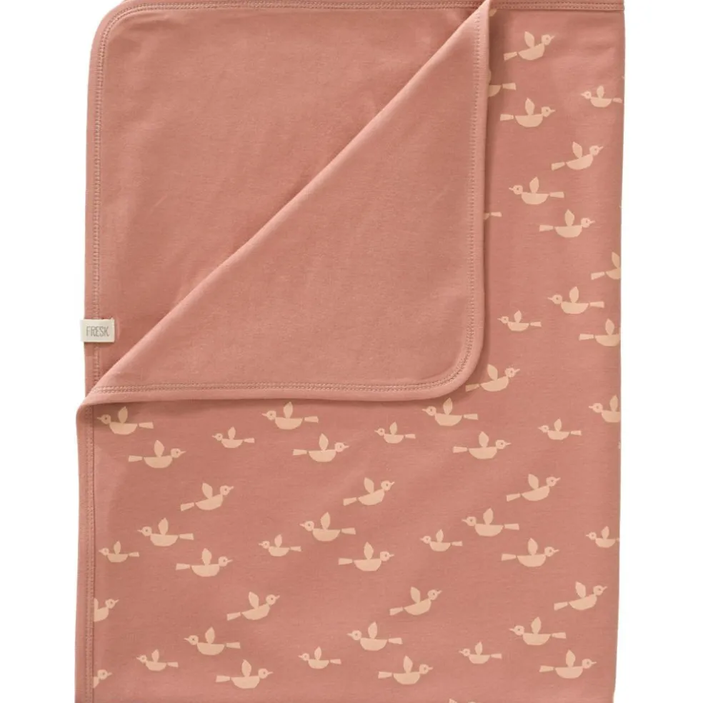 Couverture bébé en coton Oiseau (80 x 100 cm)