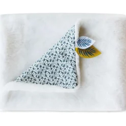 Couverture bébé en polaire Yoca le koala blanc (70 x 100 cm)