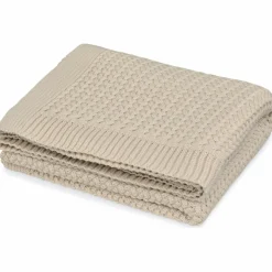 Couverture bébé en tricot Harper Latte
