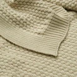 Couverture bébé en tricot Harper Latte