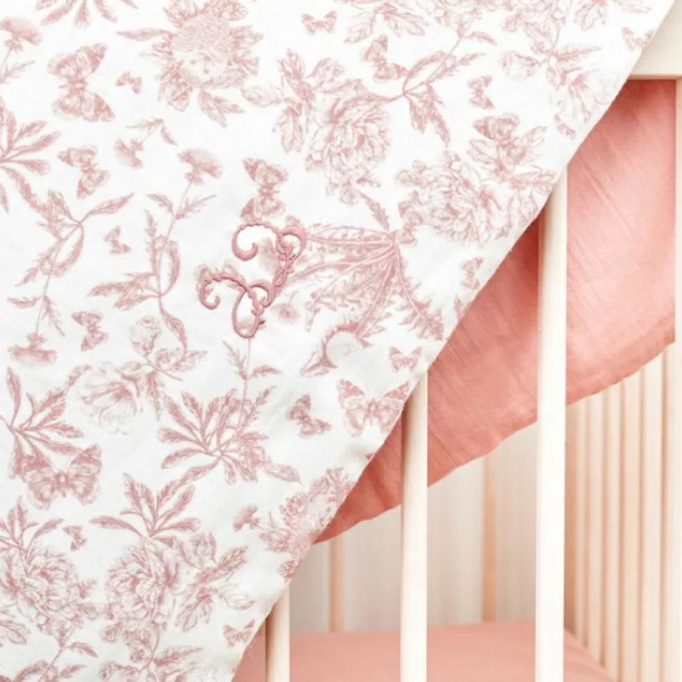 Couverture bébé Toile de Jouy (80 x 100 cm)