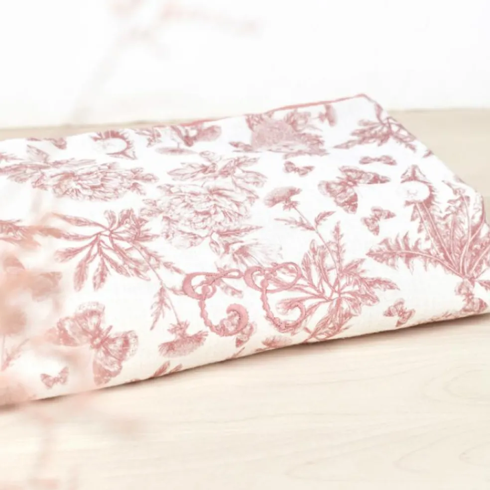 Couverture bébé Toile de Jouy (80 x 100 cm)