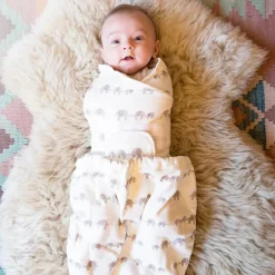 Couverture d'emmaillotage éléphant