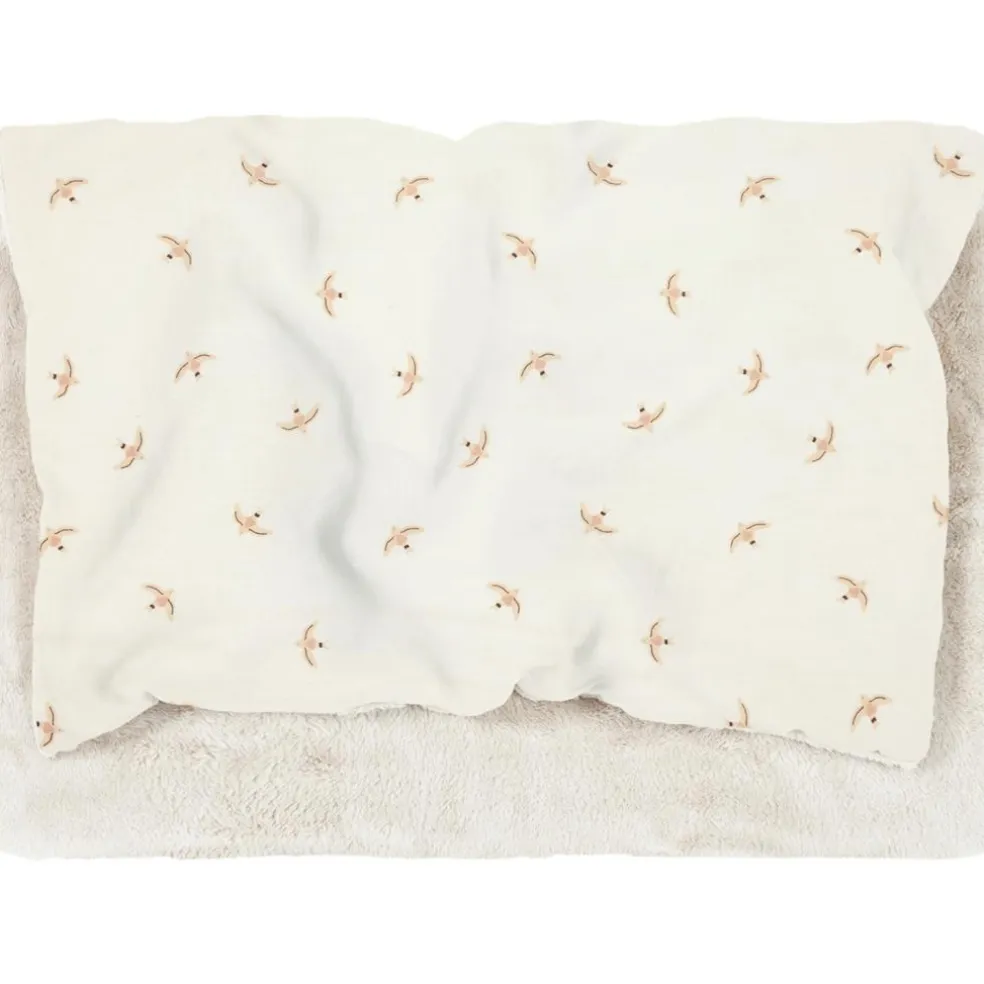 Couverture d'hiver en mousseline double Wabi-sabi Nude haiku birds natural