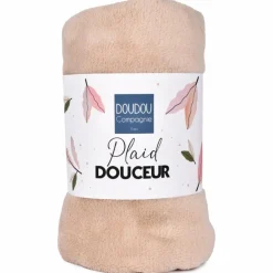 Couverture douceur beige (70 x100 cm)