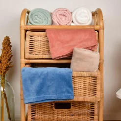 Couverture douceur rose (70 x100 cm)