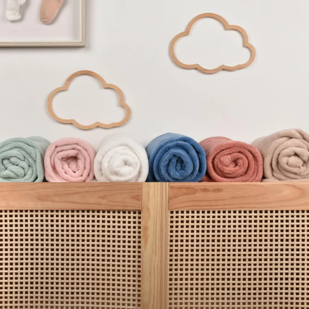 Couverture douceur rose (70 x100 cm)