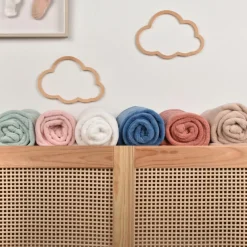 Couverture douceur terracota (70 x100 cm)