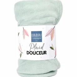 Couverture douceur vert amande (70 x100 cm)