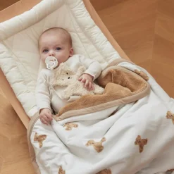 Couverture en coton bio ours Teddy Bear (75 x 100 cm)