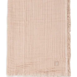 Couverture en coton Fringe Moonstone-Ivory (75 x 100 cm)