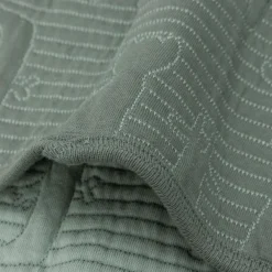 Couverture en coton Jungle Jambo Ash Green-Laurel (75 x 100 cm)