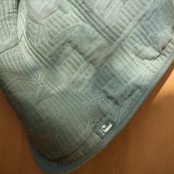 Couverture en coton Jungle Jambo Ash Green-Laurel (75 x 100 cm)