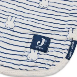 Couverture en coton Miffy Stripe Navy (75 x 100 cm)