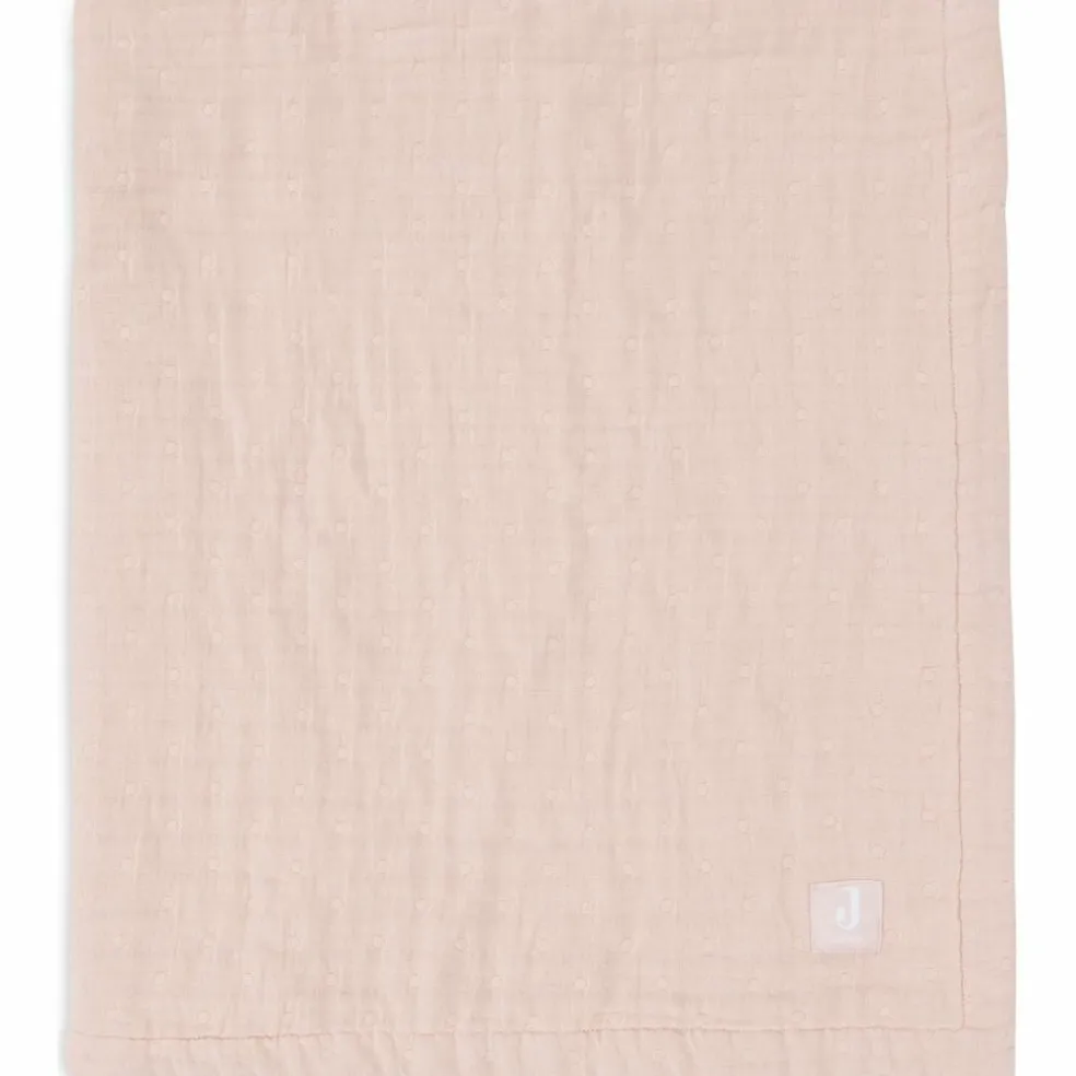 Couverture en gaze de coton Jacquard Wild Rose (75 x 100 cm)