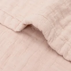 Couverture en gaze de coton Jacquard Wild Rose (75 x 100 cm)