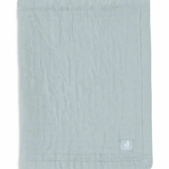 Couverture en gaze de coton Jacquard Sea Green (75 x 100 cm)