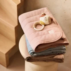 Couverture en jersey Velvet Rib Milky Coffee (75 x 100 cm)