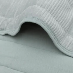 Couverture en jersey Velvet Rib Sea Green (75 x 100 cm)