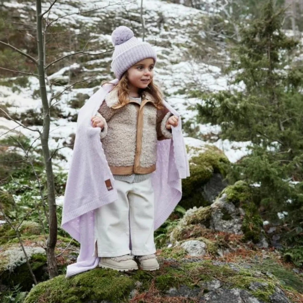 Couverture en pointelle Lavender Love